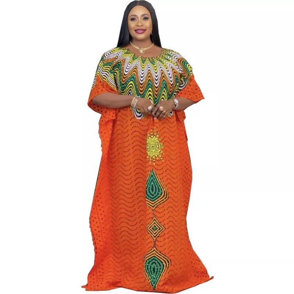 Womens Hollow Embroidery Cotton Dress