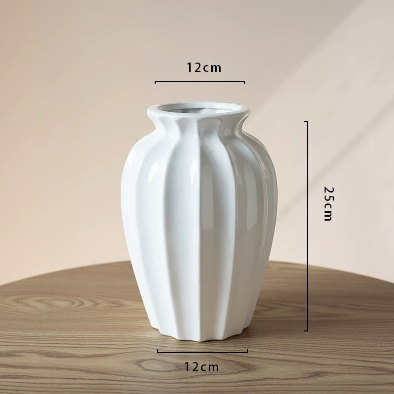 Ceramic Decorative Vase for Hydroponic Flowers