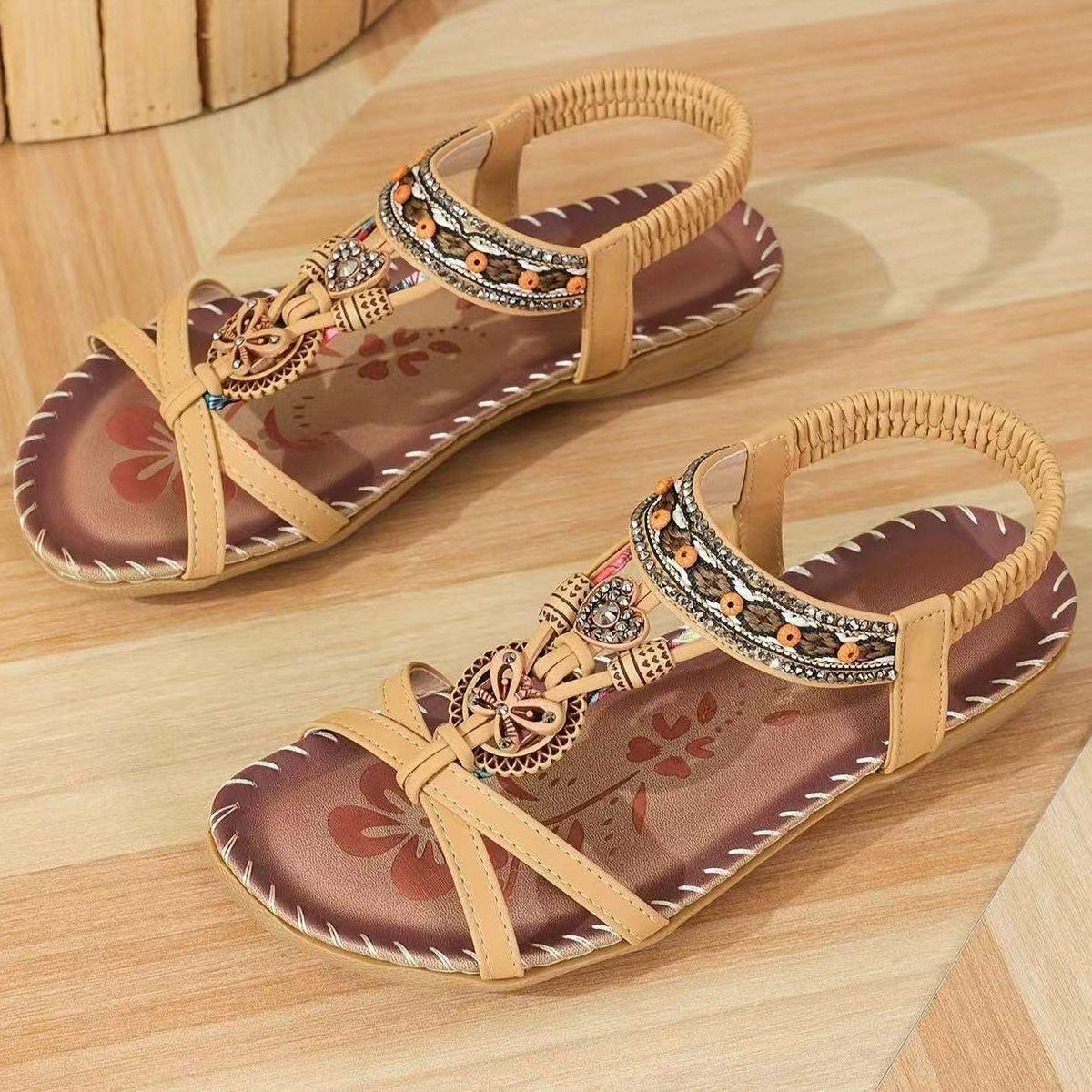 Bohemian Flat Toe-Post Sandals