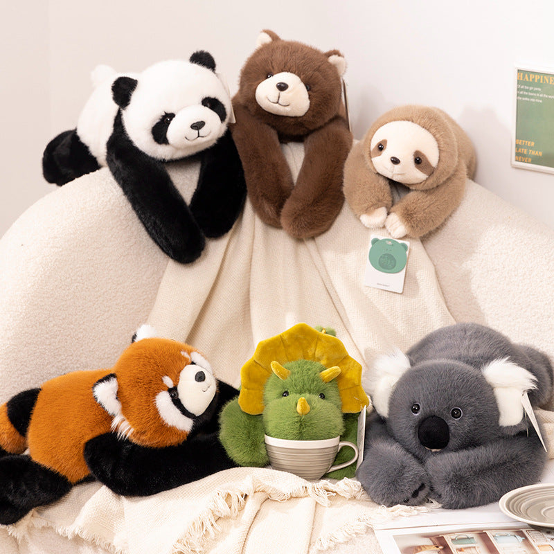 Backpack Series of Soft and Cute Lying Animal Plush Toys