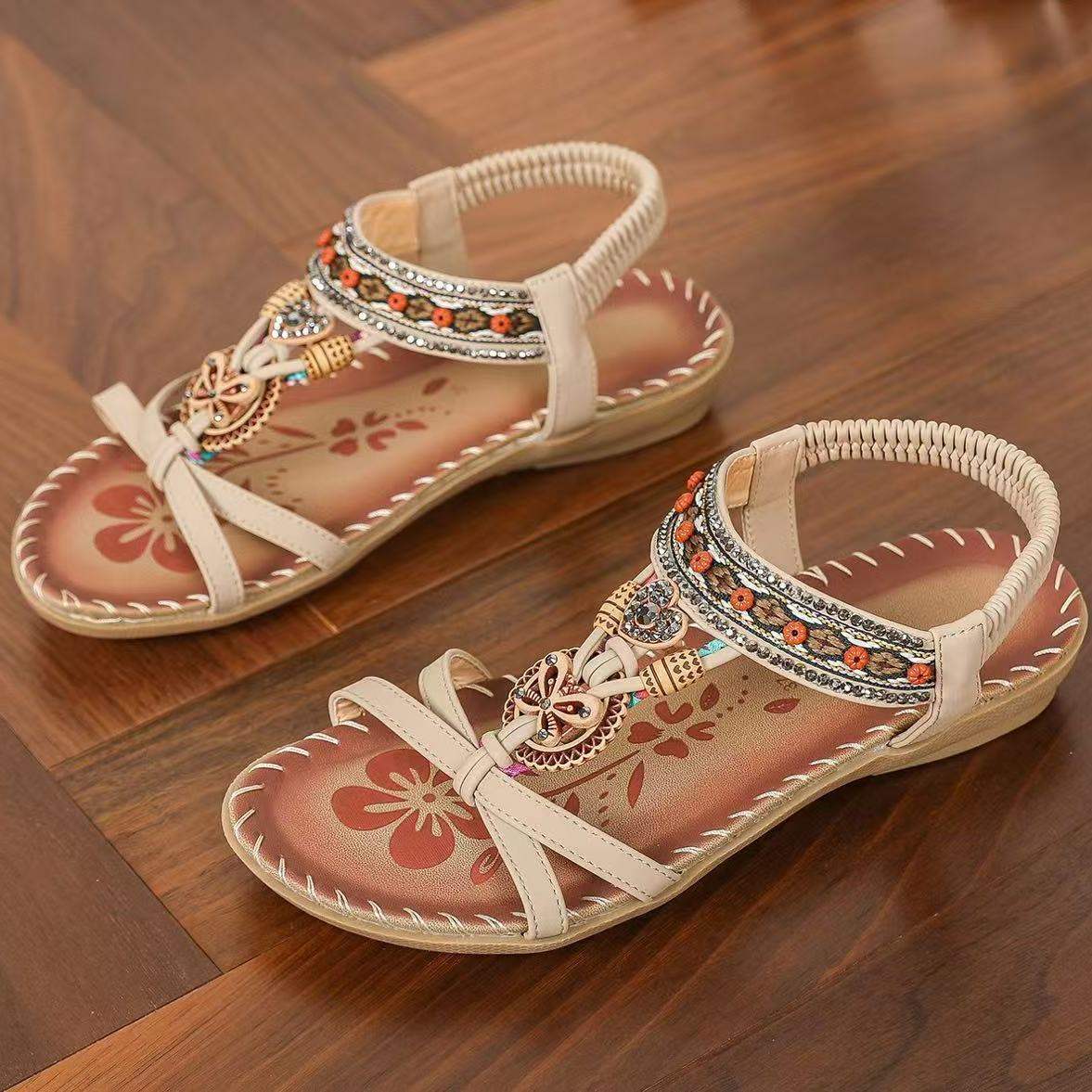 Bohemian Flat Toe-Post Sandals