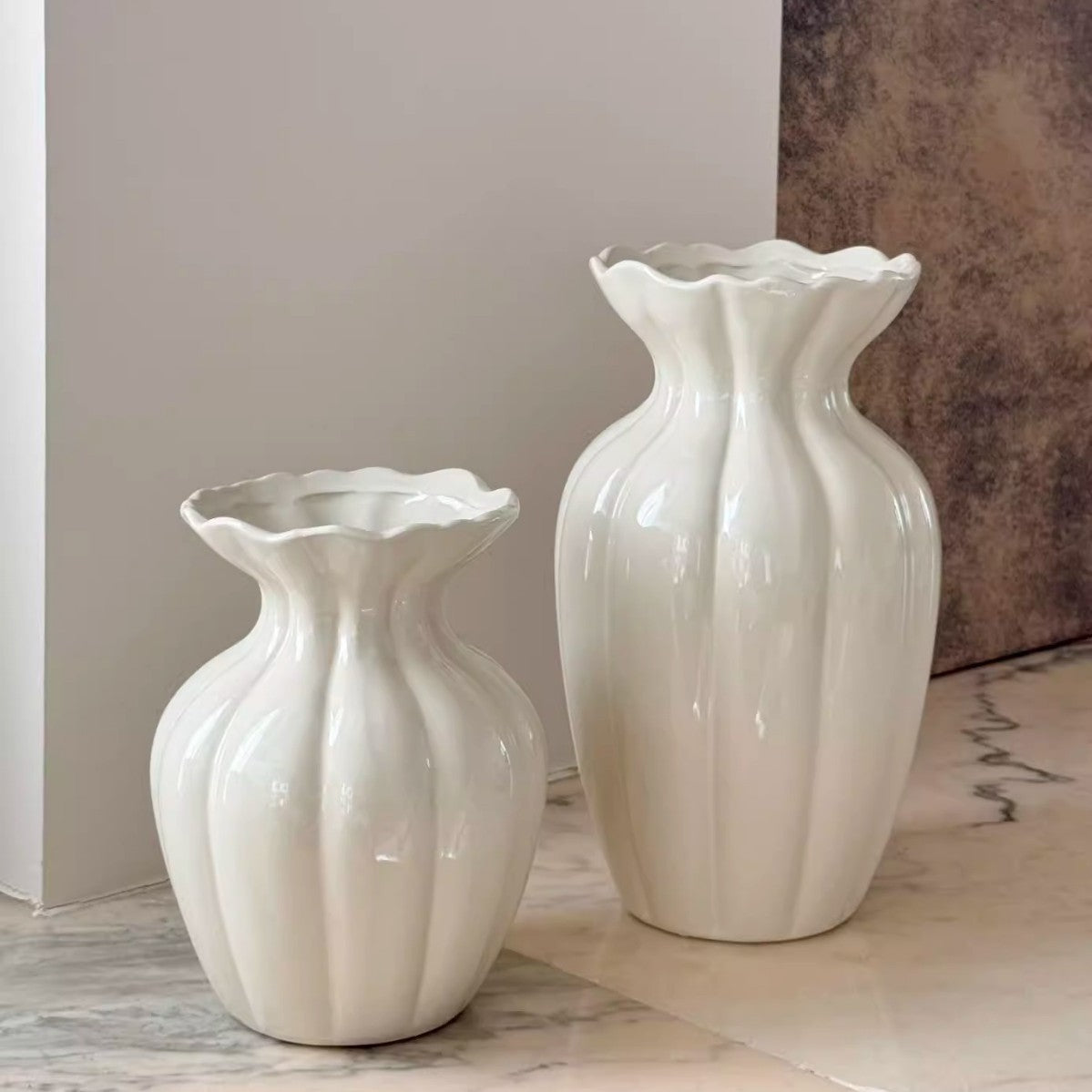 Ceramic Decorative Vase for Hydroponic Flowers