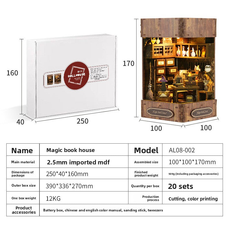 Creative DIY Wooden Miniature House Model