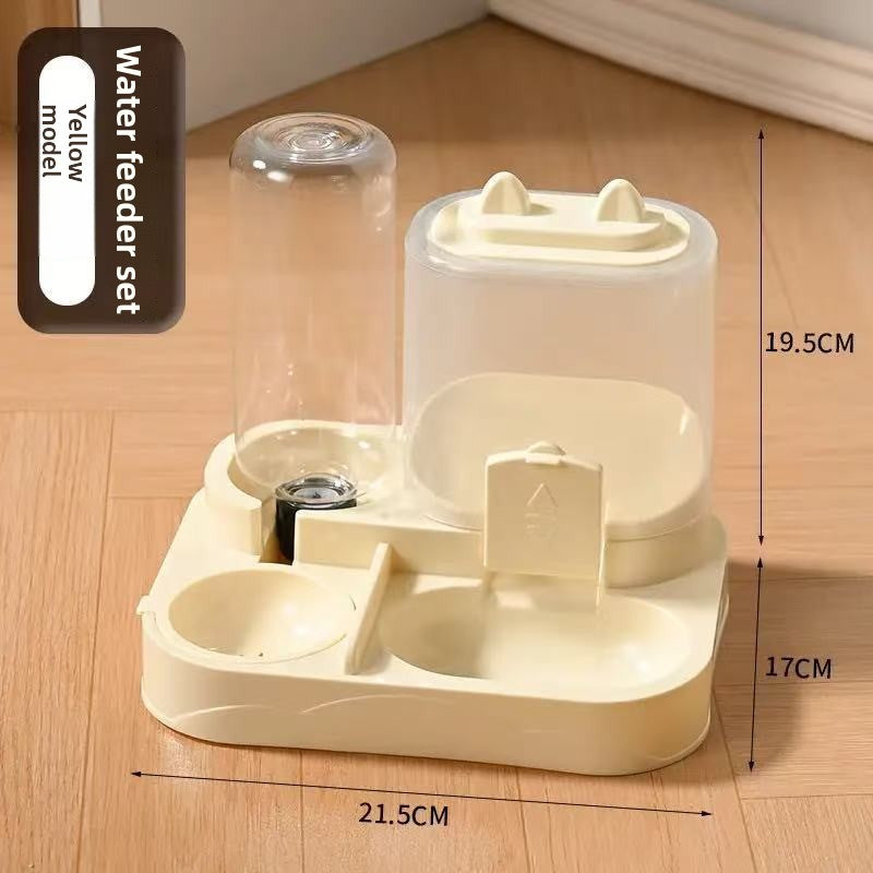 Automatic Pet Feeder Bowl with Water Dispenser