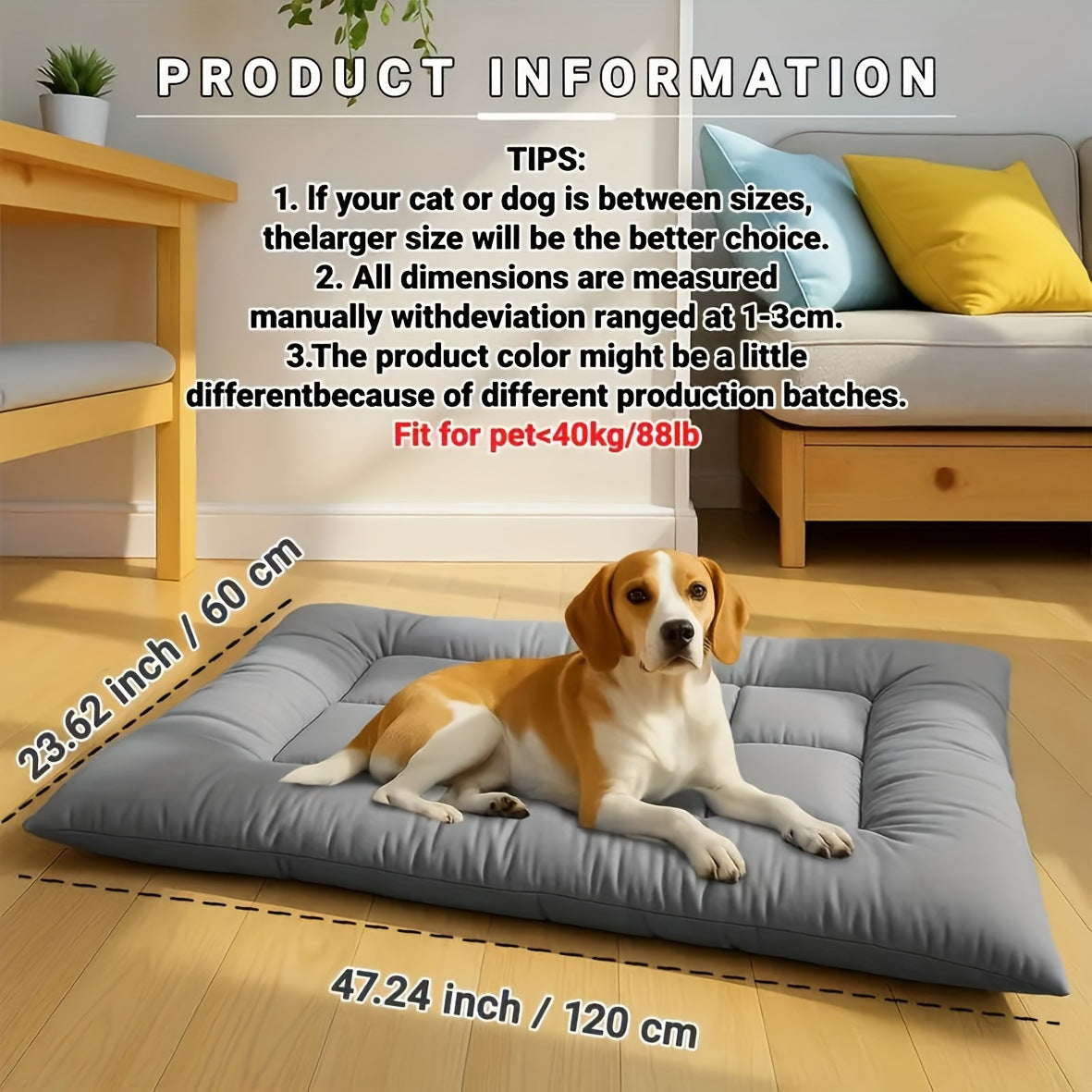 Oversized Summer Cooling Pet Pad