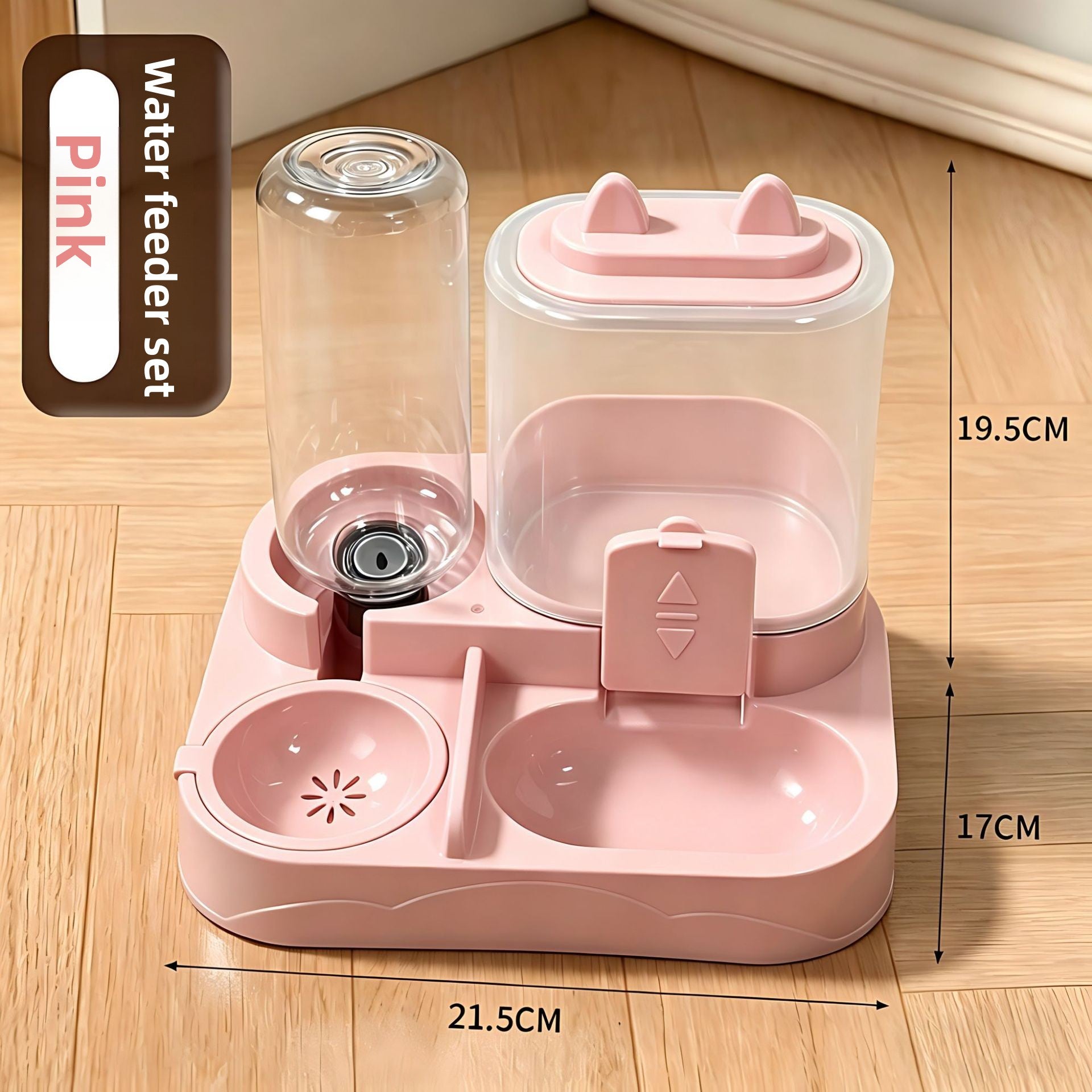 Automatic Pet Feeder Bowl with Water Dispenser