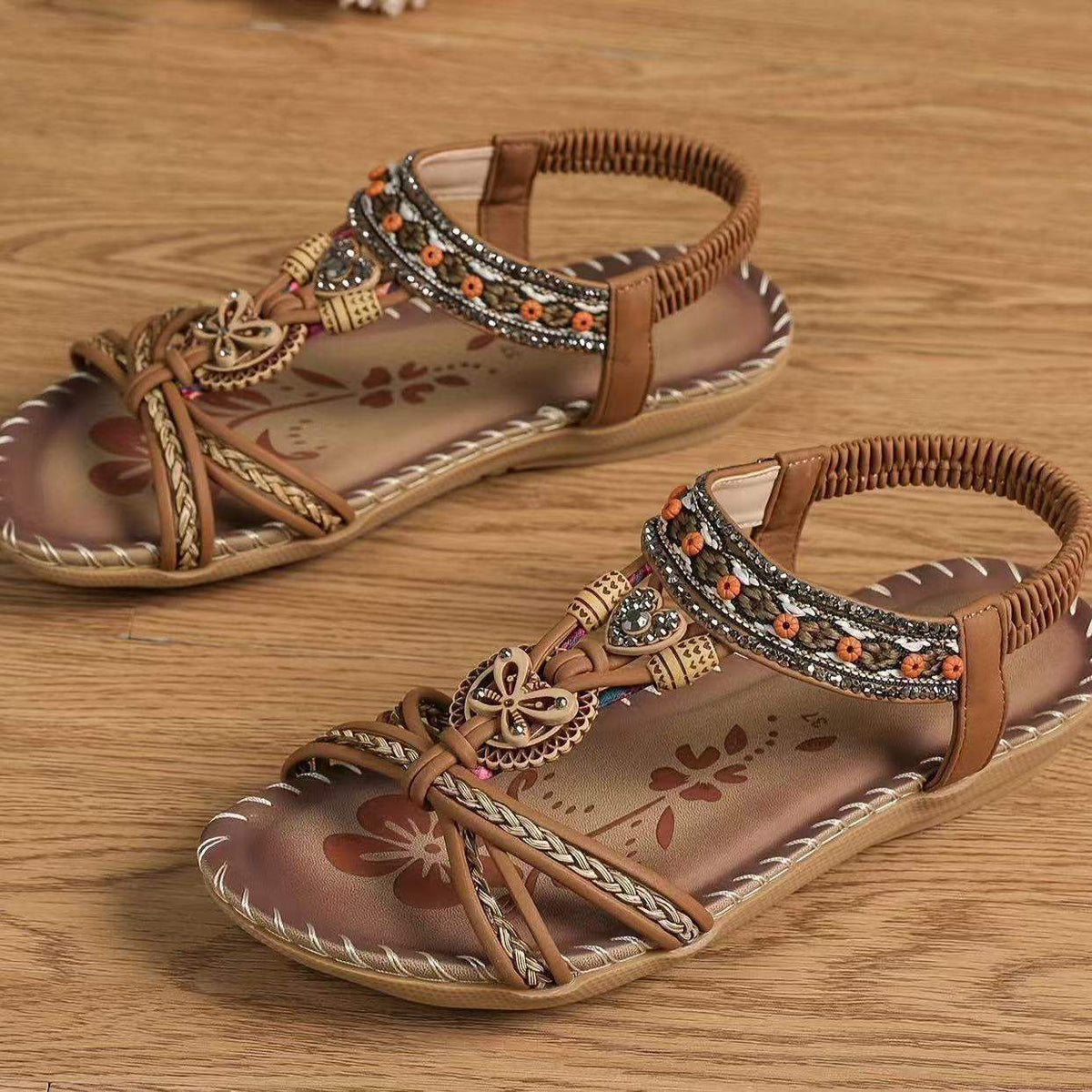 Bohemian Flat Toe-Post Sandals