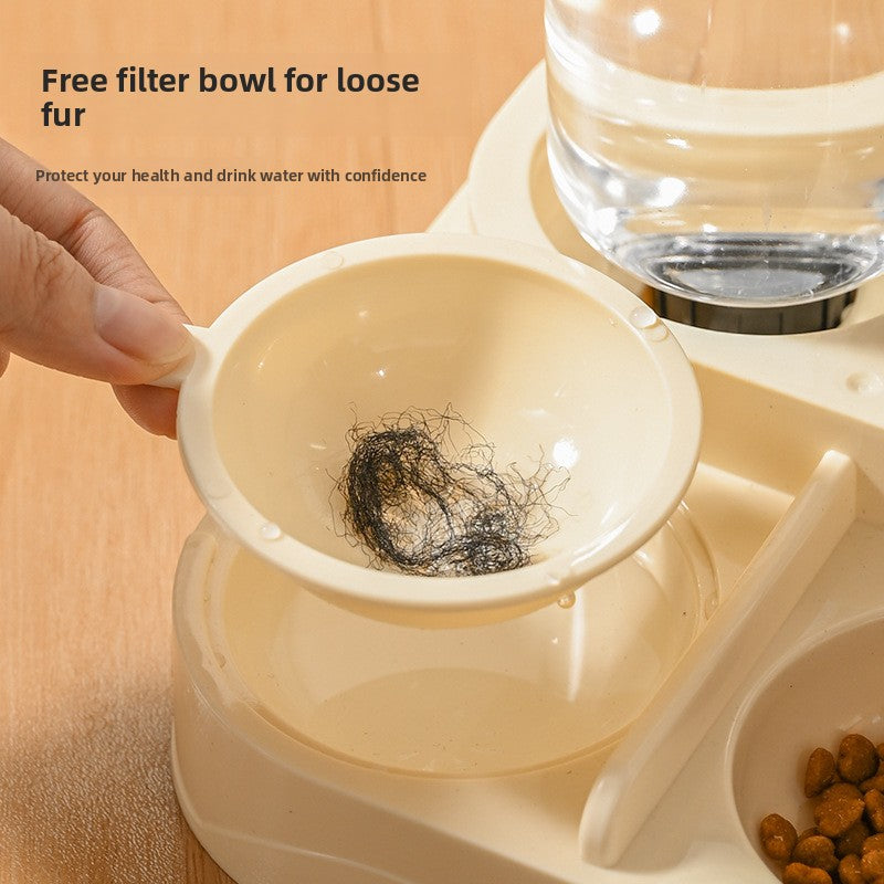 Automatic Pet Feeder Bowl with Water Dispenser