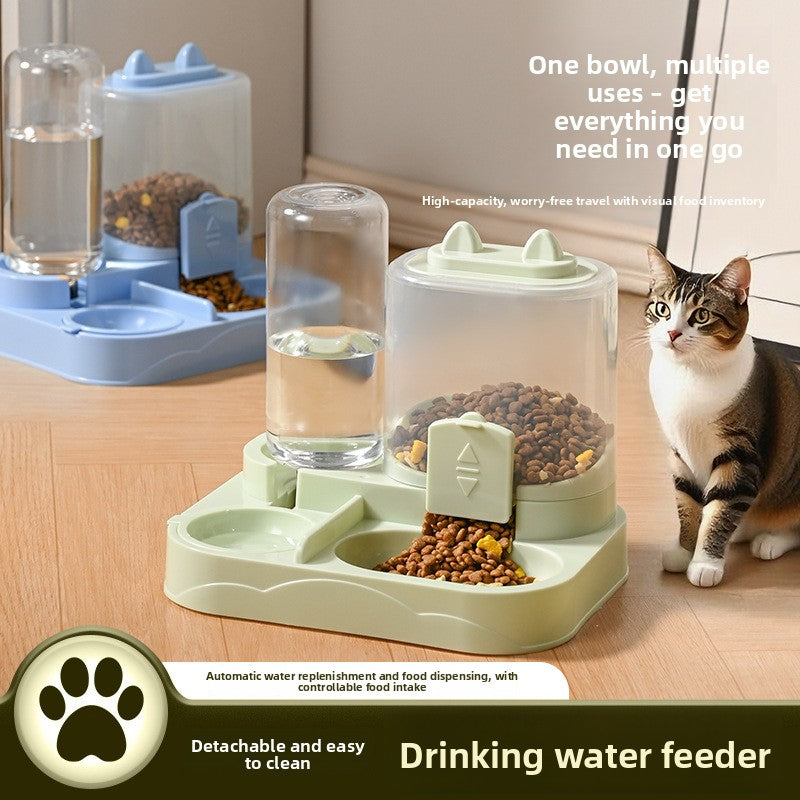 Automatic Pet Feeder Bowl with Water Dispenser