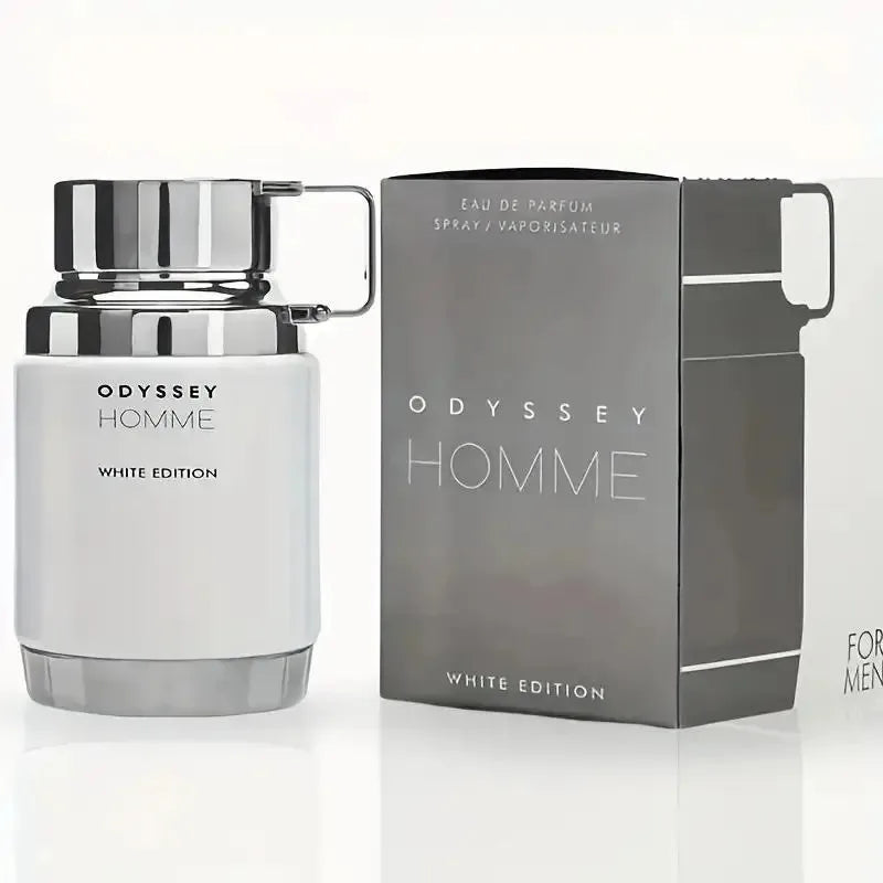Odyssey Homme White Edition white limited edition men's perfume spray fresh wood tone, lasting fragrance, unique and advanced, suitable for any venue