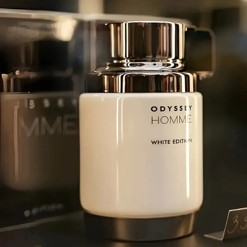 Odyssey Homme White Edition white limited edition men's perfume spray fresh wood tone, lasting fragrance, unique and advanced, suitable for any venue