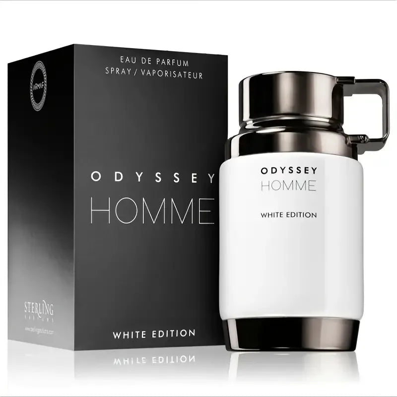 Odyssey Homme White Edition white limited edition men's perfume spray fresh wood tone, lasting fragrance, unique and advanced, suitable for any venue