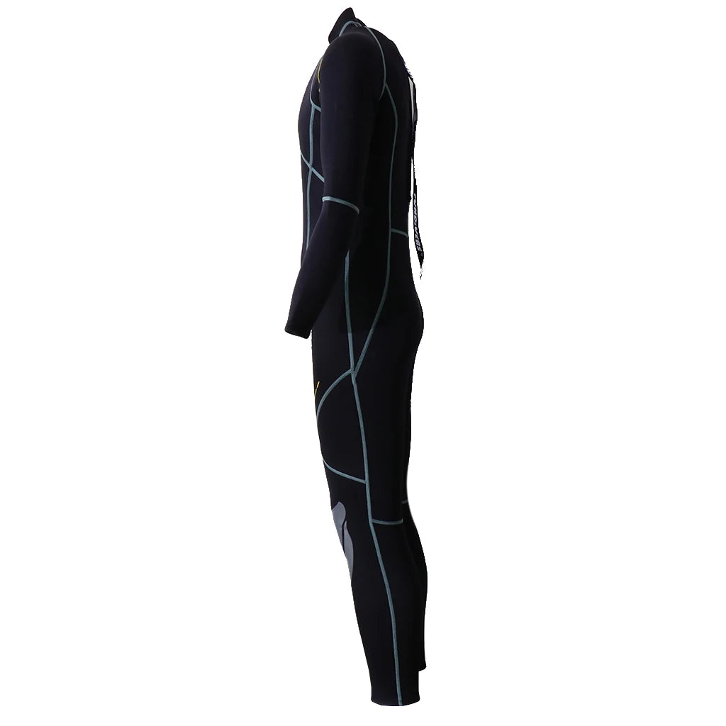 Premium Neoprene Wetsuit 3mm Men Scuba Diving Thermal Winter Warm Wetsuits Full Suit Swimming Surfing Kayaking Equipment Black