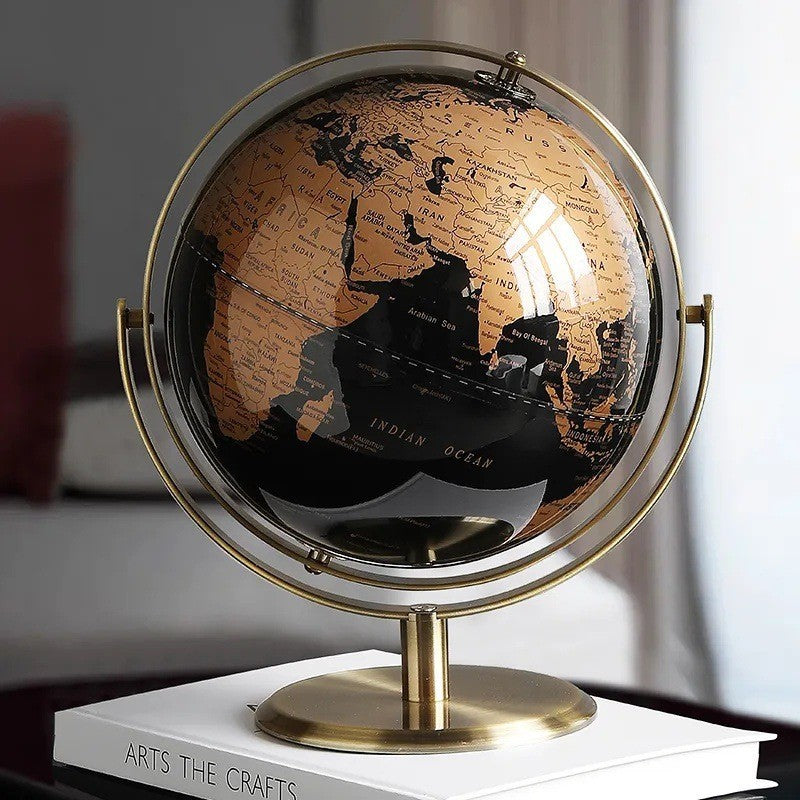 Full English European-Style Cross-Border E-Commerce Globe Dropshipping Desktop Ornament Satellite Office Crafts