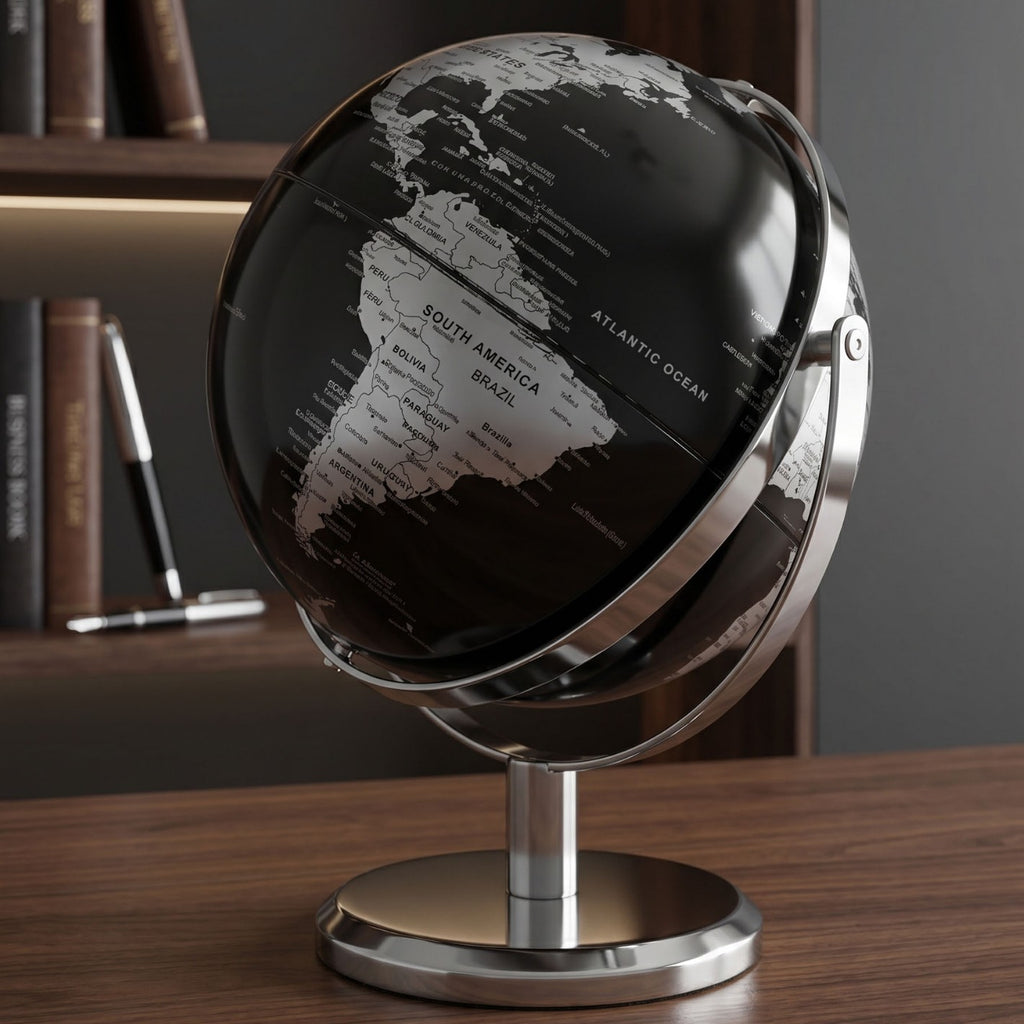 Full English European-Style Cross-Border E-Commerce Globe Dropshipping Desktop Ornament Satellite Office Crafts
