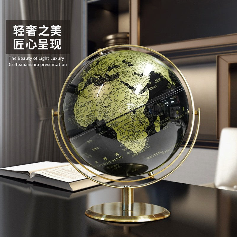 Full English European-Style Cross-Border E-Commerce Globe Dropshipping Desktop Ornament Satellite Office Crafts