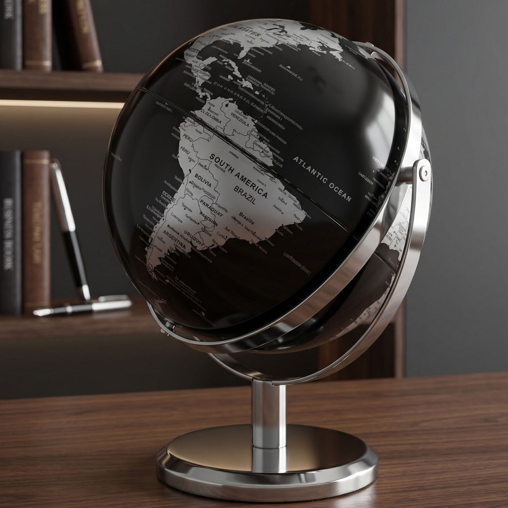 Full English European-Style Cross-Border E-Commerce Globe Dropshipping Desktop Ornament Satellite Office Crafts