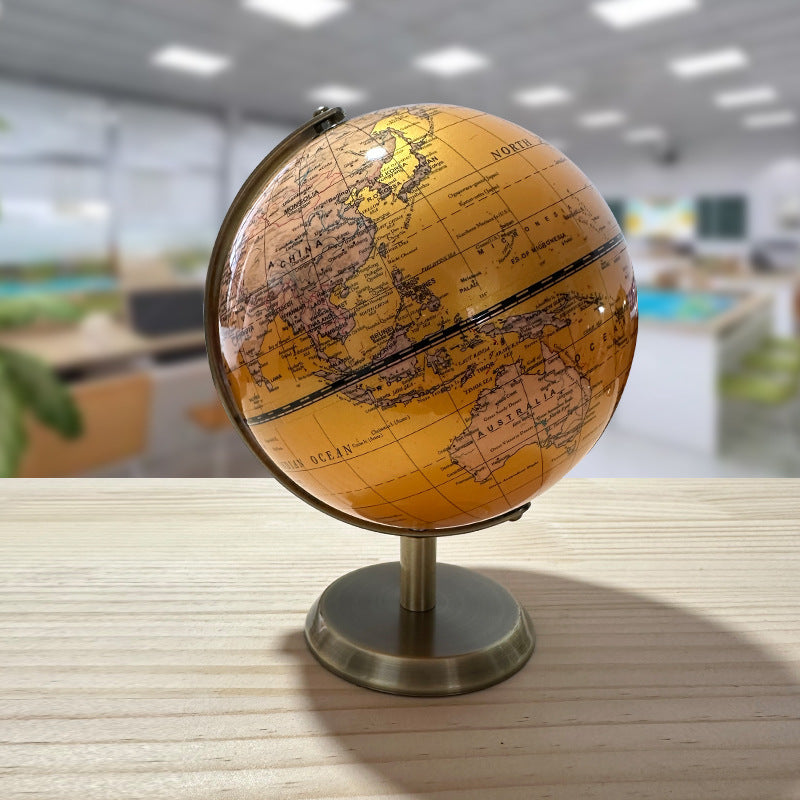 Full English European-Style Cross-Border E-Commerce Globe Dropshipping Desktop Ornament Satellite Office Crafts