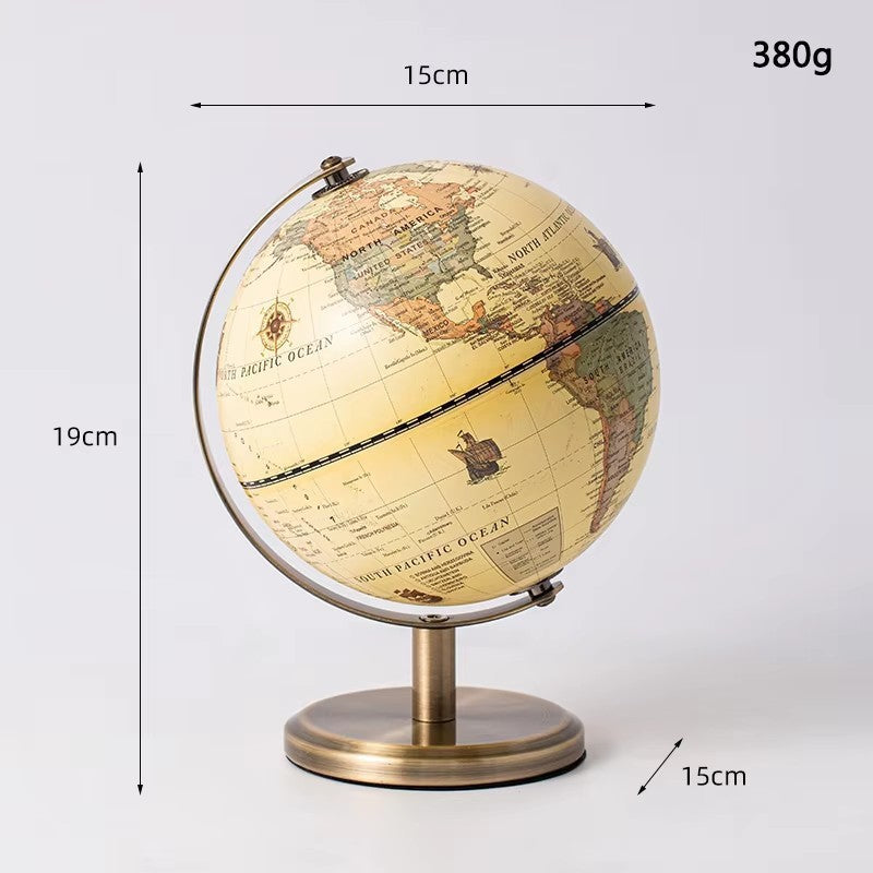 Full English European-Style Cross-Border E-Commerce Globe Dropshipping Desktop Ornament Satellite Office Crafts