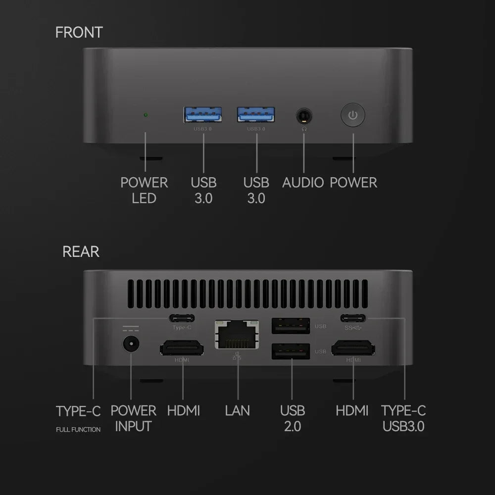 MINI PC Windows 11 Pro Core i9 10980HK 32GB RAM 1TB 2TB SSD WIFI 6 BT5.2 4K HD Mini Gaming Office Study Pc With 3 Years Warranty
