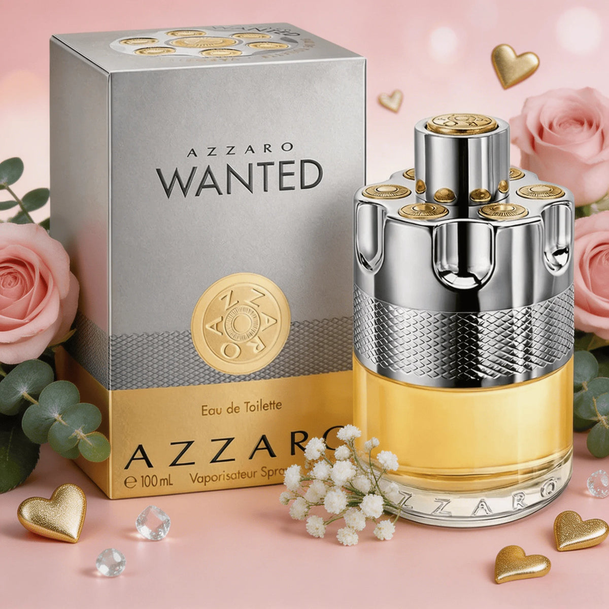 Azzaro Wanted Intense Unisex Fragrance, Hot Selling Eau De Parfum, Rich Warm Scent, Exceptionally Long Lasting Woody Perfume 100ml 3.4oz Chrome, Wanted, Chrome Extreme & More Deep Woody Spicy Warm Fragrance 100ml 3.4oz