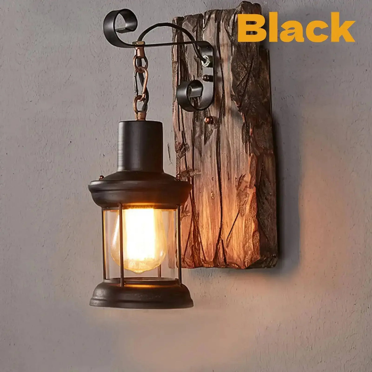 American Retro Industrial Style  Solid Wood Creative Personality Bar Nostalgic Cafe Restaurant Boat Wood Decorative Wall Lamp