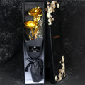Gold Foil Roses Colorful Rose Bouquet Artificial Forever Flowers Valentine's Day Gifts for Lover