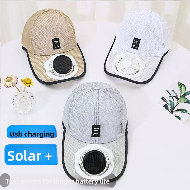 Solar Powered Ventilated Sun Hat with Fan