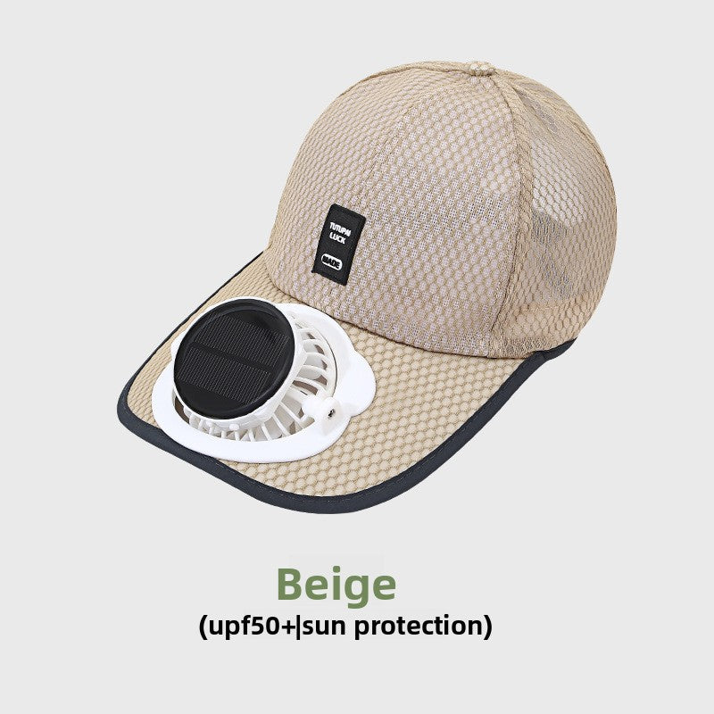 Solar Powered Ventilated Sun Hat with Fan