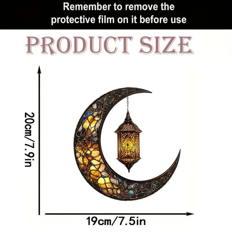 Acrylic Sun Catcher Moon Decorative Hanging Ornament