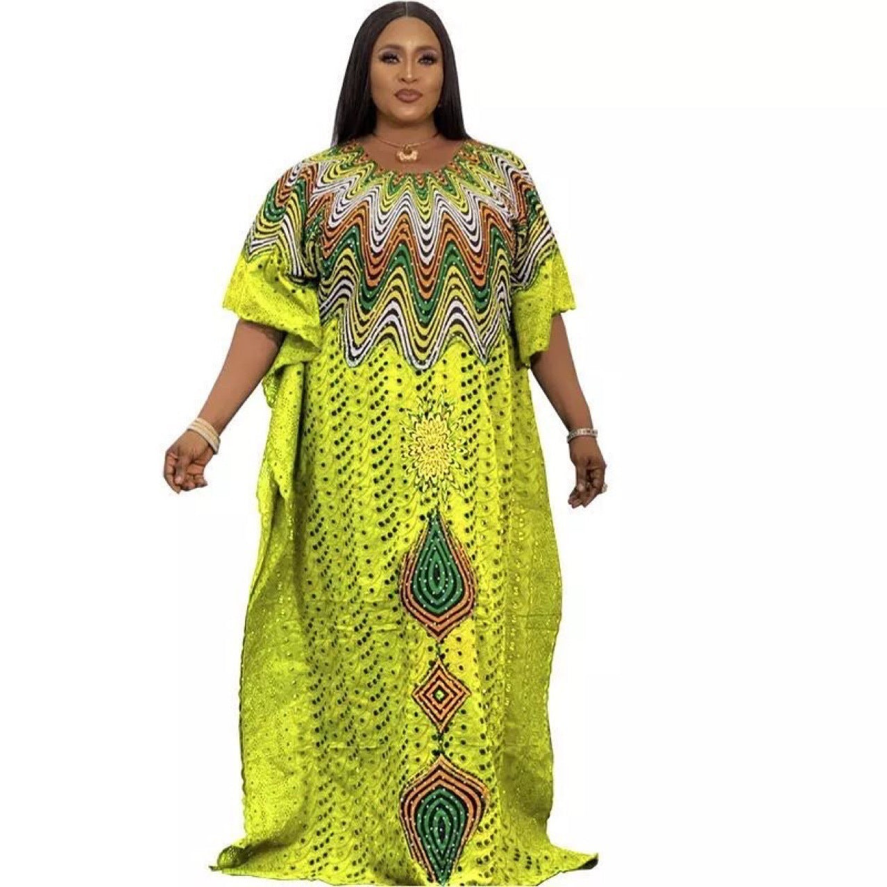 Womens Hollow Embroidery Cotton Dress