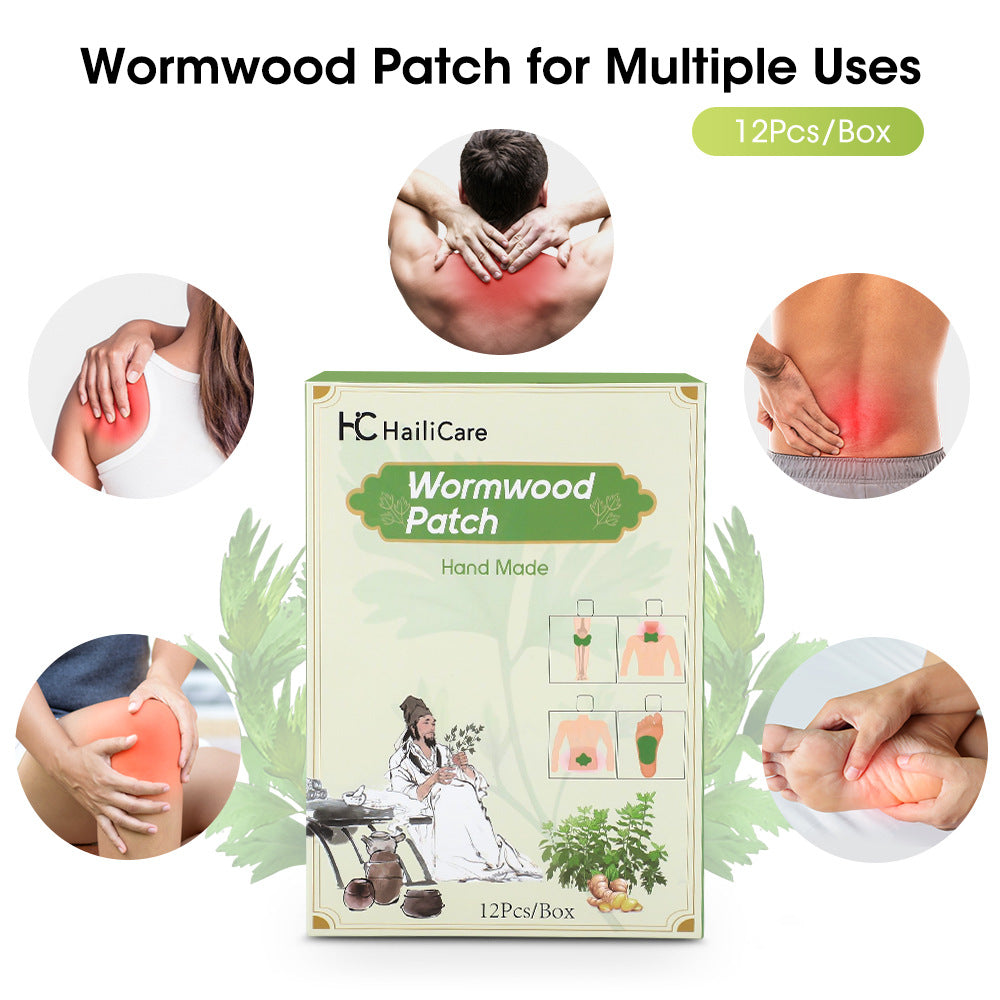 Mugwort Knee Lumbar Cervical Foot Patch Herbal Extract Continuous Warmth