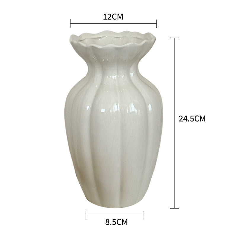 Ceramic Decorative Vase for Hydroponic Flowers