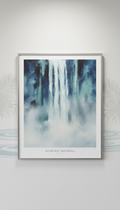 Silver Mist Waterfall Matte Poster