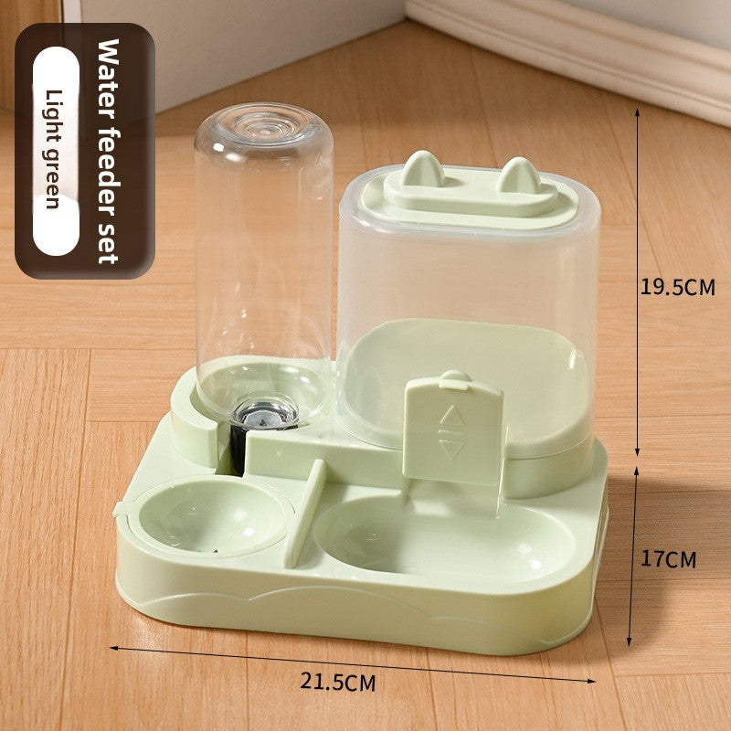 Automatic Pet Feeder Bowl with Water Dispenser