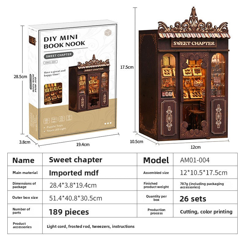 Creative DIY Wooden Miniature House Model