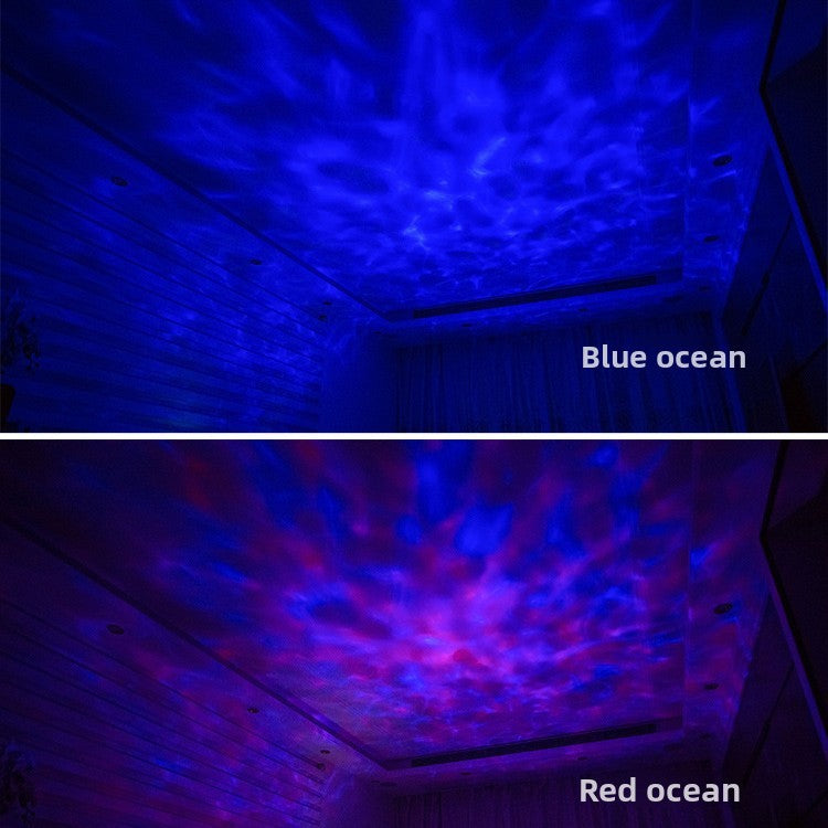Remote Control Music Ocean Projector Night Light
