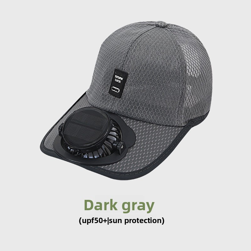 Solar Powered Ventilated Sun Hat with Fan