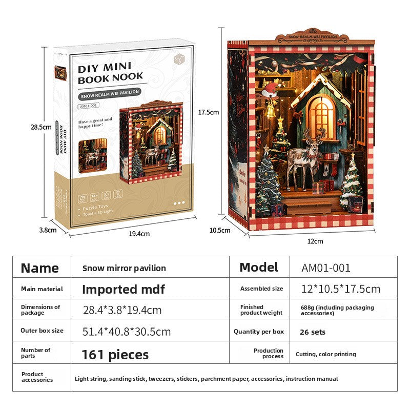 Creative DIY Wooden Miniature House Model